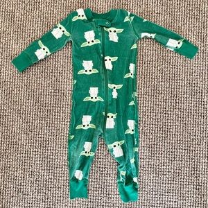 Hanna Andersson Boys Star Wars Yoda Pajamas Size 12 months